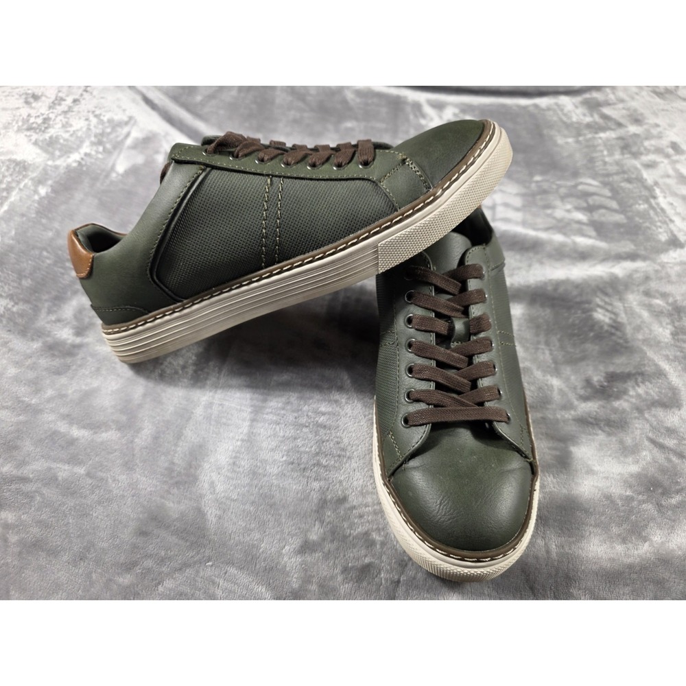 Call It Spring Men's Loftus Oxford Sneakers Size US 9 Hunter Green Vegan Leather